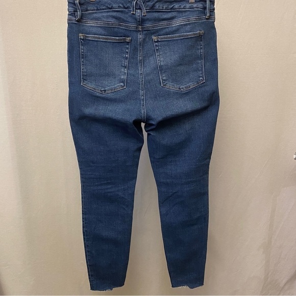 Good American 16 Jeans Skinny High Rise Fray Step Hems Women’s Stretch - Picture 11 of 11